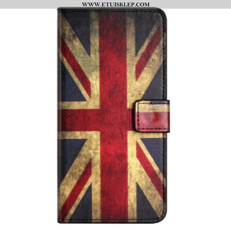 Etui Folio do Xiaomi Redmi Note 12 4G Flaga Angielska